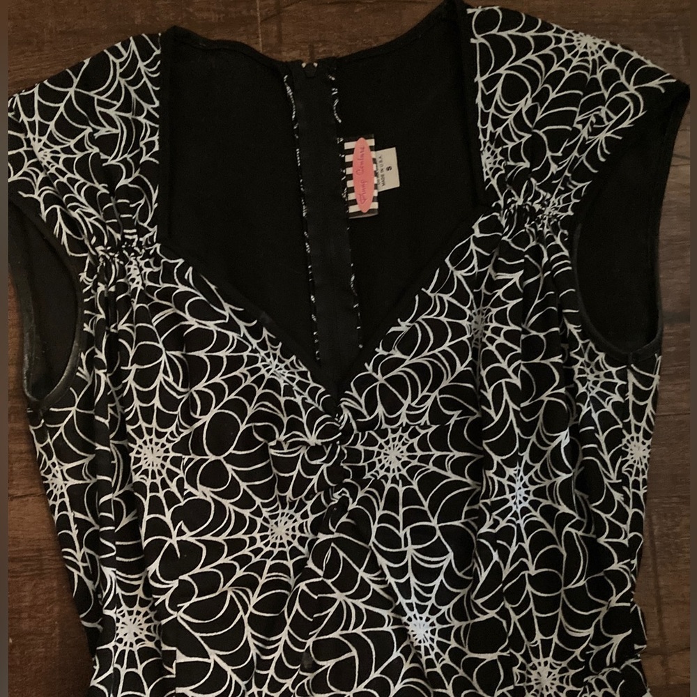 Pinup Couture Heidi Spider Web Dress, Size Small, Excellent Condition